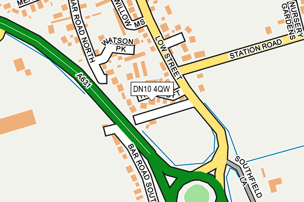 DN10 4QW map - OS OpenMap – Local (Ordnance Survey)