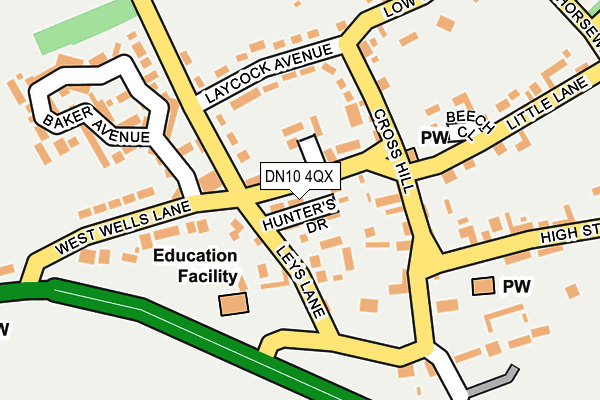 DN10 4QX map - OS OpenMap – Local (Ordnance Survey)