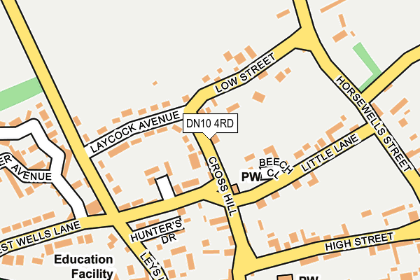 DN10 4RD map - OS OpenMap – Local (Ordnance Survey)