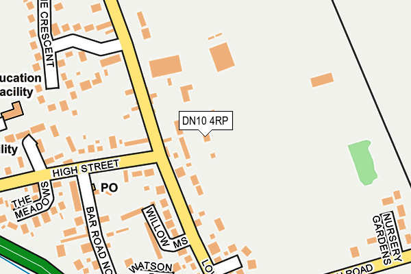 DN10 4RP map - OS OpenMap – Local (Ordnance Survey)