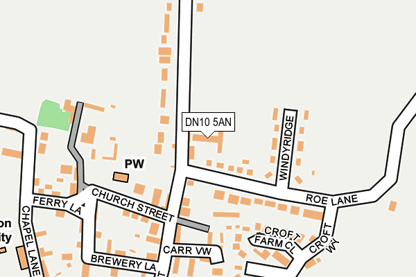 DN10 5AN map - OS OpenMap – Local (Ordnance Survey)