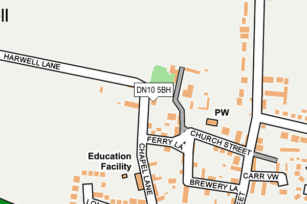 DN10 5BH map - OS OpenMap – Local (Ordnance Survey)