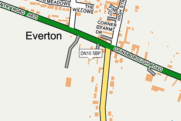 DN10 5BP map - OS OpenMap – Local (Ordnance Survey)