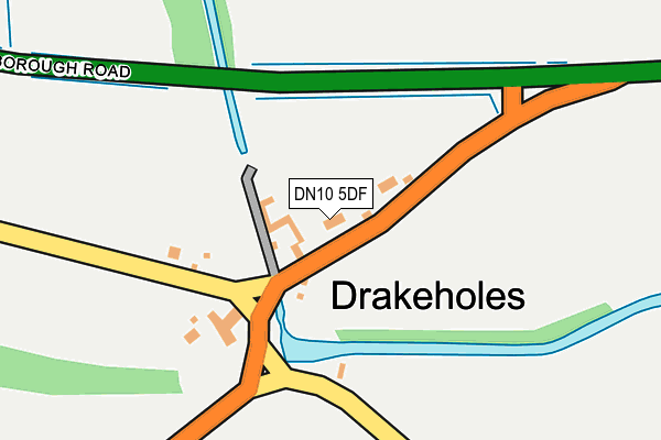 DN10 5DF map - OS OpenMap – Local (Ordnance Survey)