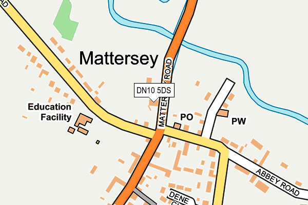 DN10 5DS map - OS OpenMap – Local (Ordnance Survey)