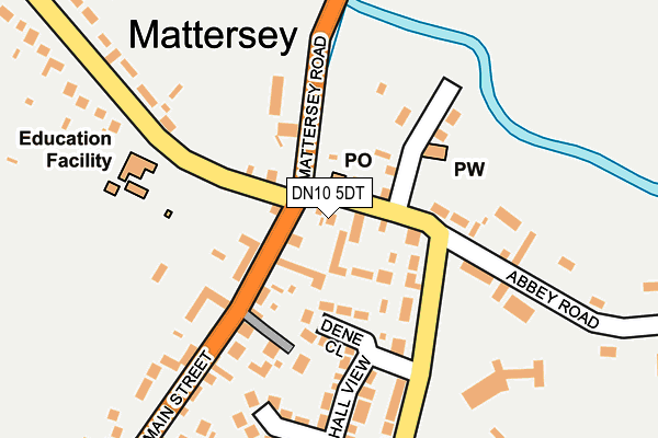DN10 5DT map - OS OpenMap – Local (Ordnance Survey)