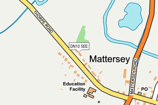 DN10 5EE map - OS OpenMap – Local (Ordnance Survey)