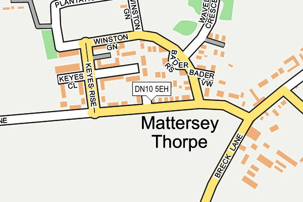 DN10 5EH map - OS OpenMap – Local (Ordnance Survey)