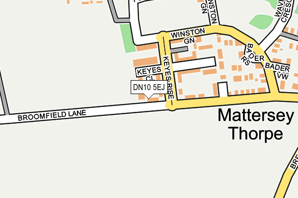 DN10 5EJ map - OS OpenMap – Local (Ordnance Survey)