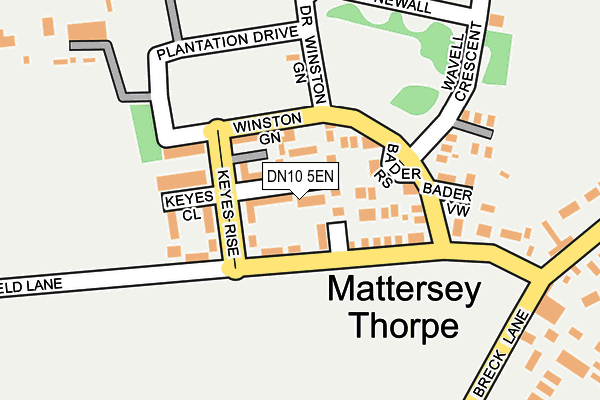 DN10 5EN map - OS OpenMap – Local (Ordnance Survey)