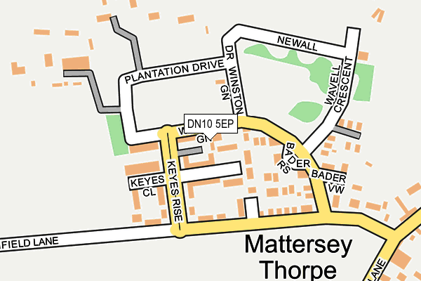 DN10 5EP map - OS OpenMap – Local (Ordnance Survey)