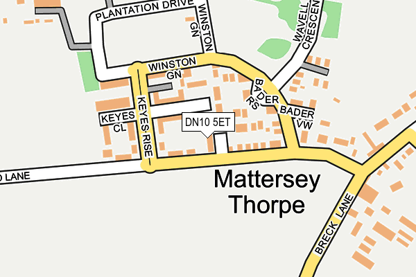 DN10 5ET map - OS OpenMap – Local (Ordnance Survey)