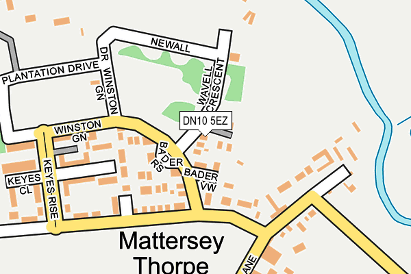 DN10 5EZ map - OS OpenMap – Local (Ordnance Survey)