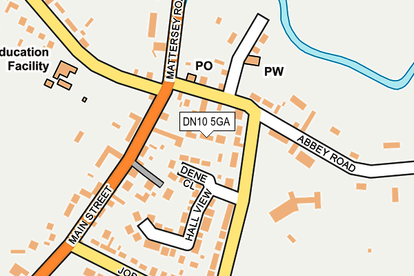 DN10 5GA map - OS OpenMap – Local (Ordnance Survey)