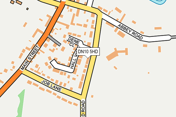 DN10 5HD map - OS OpenMap – Local (Ordnance Survey)