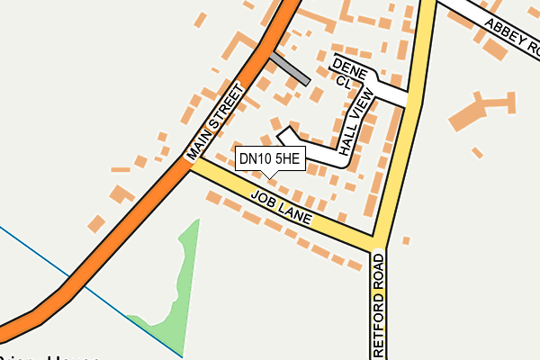 DN10 5HE map - OS OpenMap – Local (Ordnance Survey)