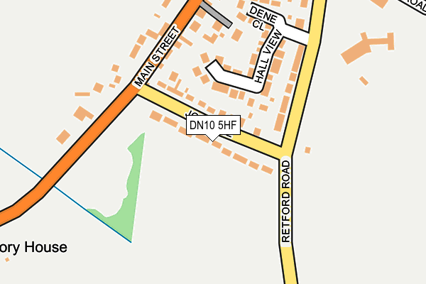 DN10 5HF map - OS OpenMap – Local (Ordnance Survey)