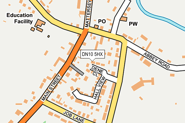 DN10 5HX map - OS OpenMap – Local (Ordnance Survey)