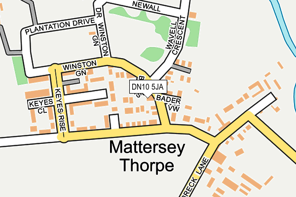 DN10 5JA map - OS OpenMap – Local (Ordnance Survey)