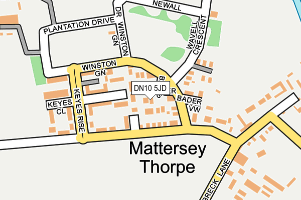 DN10 5JD map - OS OpenMap – Local (Ordnance Survey)