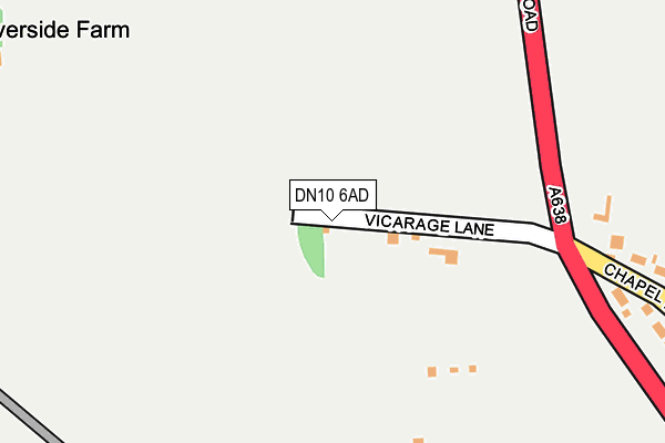 DN10 6AD map - OS OpenMap – Local (Ordnance Survey)