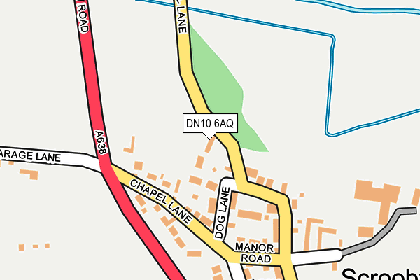 DN10 6AQ map - OS OpenMap – Local (Ordnance Survey)
