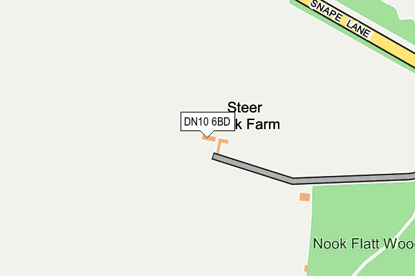 DN10 6BD map - OS OpenMap – Local (Ordnance Survey)