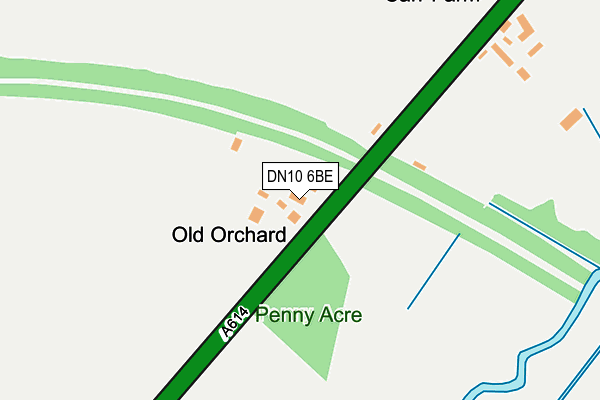 DN10 6BE map - OS OpenMap – Local (Ordnance Survey)