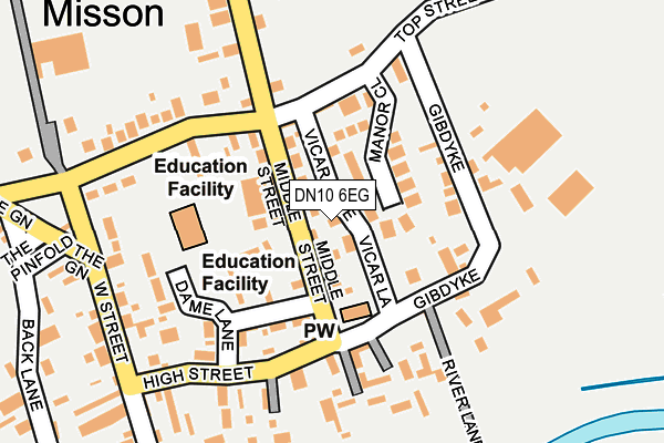 DN10 6EG map - OS OpenMap – Local (Ordnance Survey)