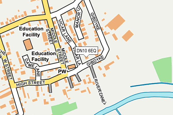 DN10 6EQ map - OS OpenMap – Local (Ordnance Survey)