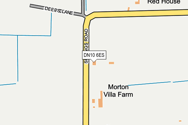 DN10 6ES map - OS OpenMap – Local (Ordnance Survey)