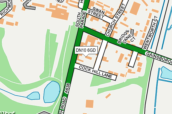 DN10 6GD map - OS OpenMap – Local (Ordnance Survey)