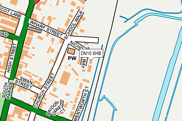 DN10 6HB map - OS OpenMap – Local (Ordnance Survey)