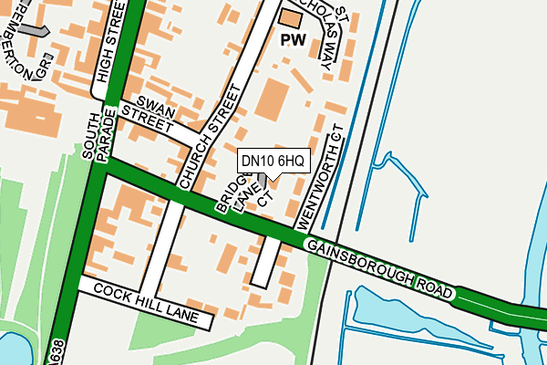 DN10 6HQ map - OS OpenMap – Local (Ordnance Survey)