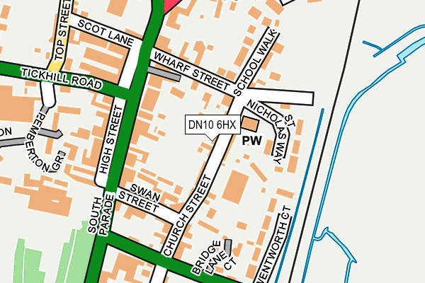 DN10 6HX map - OS OpenMap – Local (Ordnance Survey)