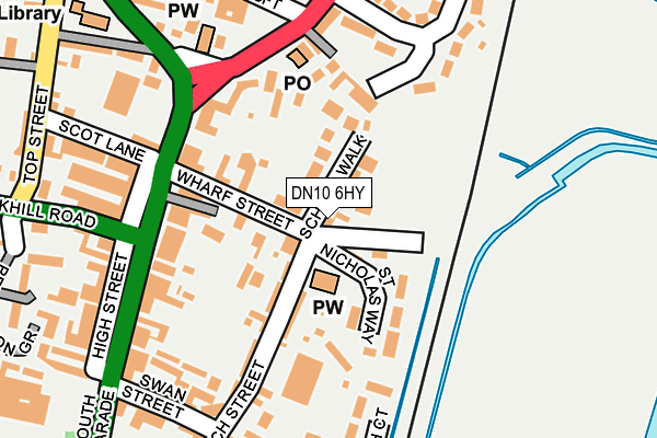 DN10 6HY map - OS OpenMap – Local (Ordnance Survey)