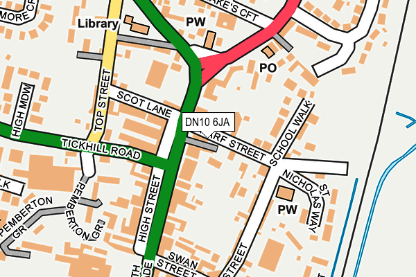 DN10 6JA map - OS OpenMap – Local (Ordnance Survey)