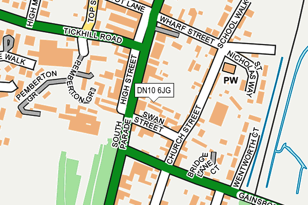 DN10 6JG map - OS OpenMap – Local (Ordnance Survey)