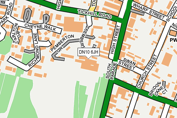 DN10 6JH map - OS OpenMap – Local (Ordnance Survey)