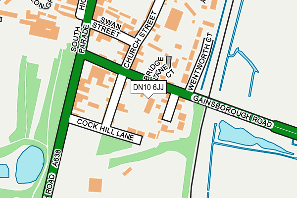 DN10 6JJ map - OS OpenMap – Local (Ordnance Survey)
