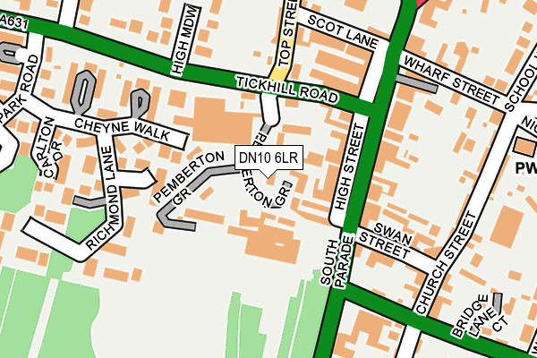 DN10 6LR map - OS OpenMap – Local (Ordnance Survey)