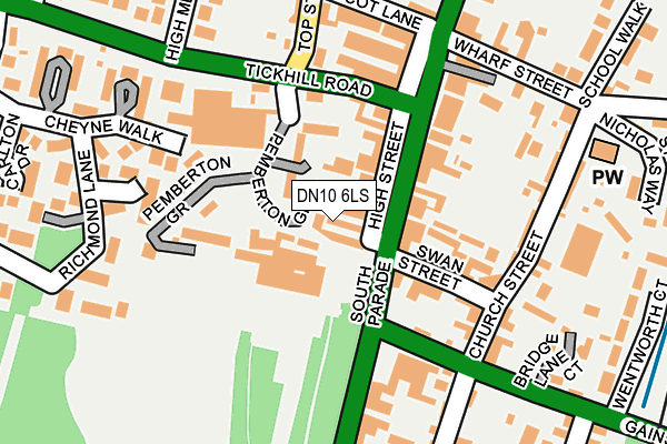 DN10 6LS map - OS OpenMap – Local (Ordnance Survey)