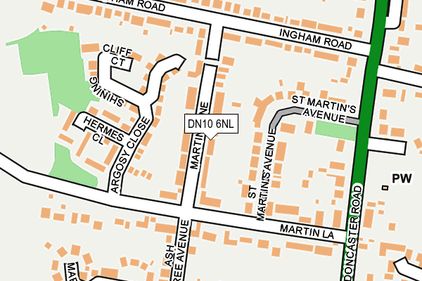 DN10 6NL map - OS OpenMap – Local (Ordnance Survey)