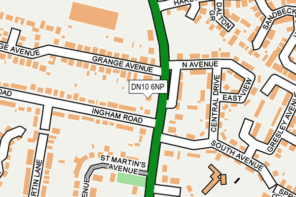 DN10 6NP map - OS OpenMap – Local (Ordnance Survey)