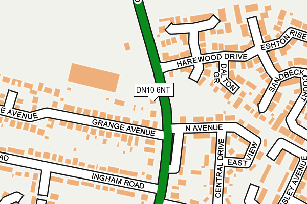 DN10 6NT map - OS OpenMap – Local (Ordnance Survey)