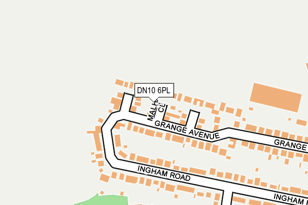 DN10 6PL map - OS OpenMap – Local (Ordnance Survey)
