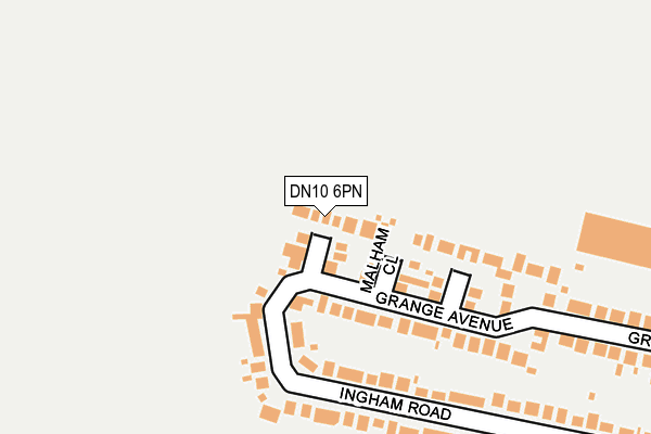 DN10 6PN map - OS OpenMap – Local (Ordnance Survey)