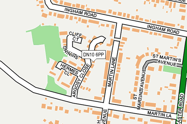 DN10 6PP map - OS OpenMap – Local (Ordnance Survey)