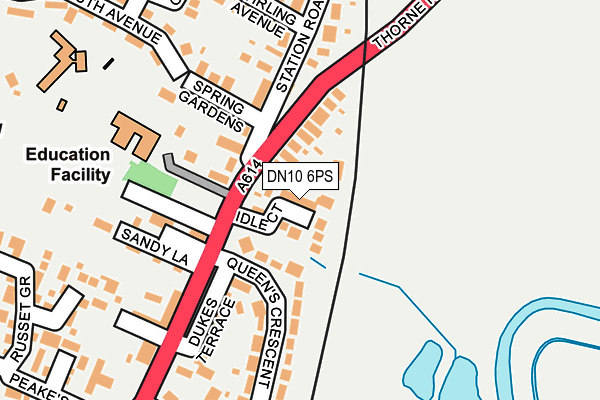 DN10 6PS map - OS OpenMap – Local (Ordnance Survey)