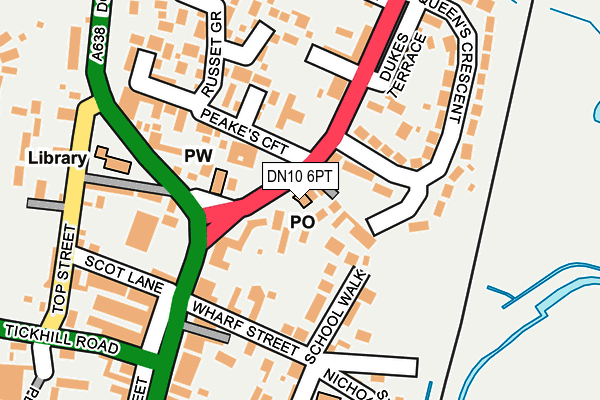 DN10 6PT map - OS OpenMap – Local (Ordnance Survey)